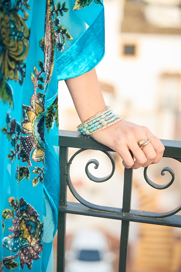 Lost Horizon Beaded Bangle