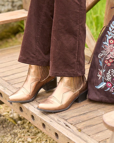 Flared Jeans and Ankle Boots
