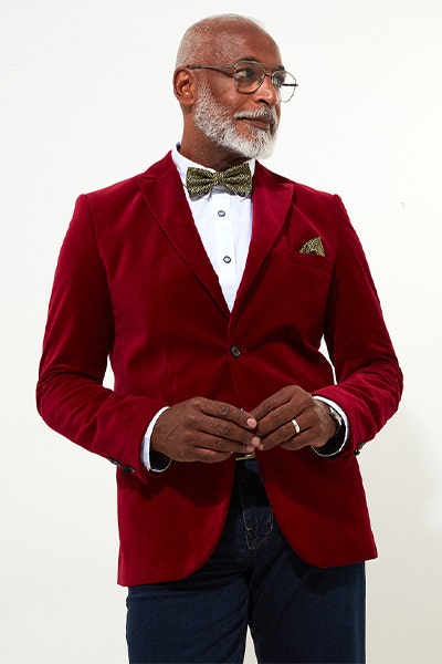 Graphic T-Shirt styled with tailored blazer