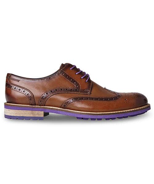 Violet flash brogues