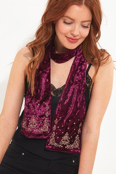 Make a Wish Velvet Scarf