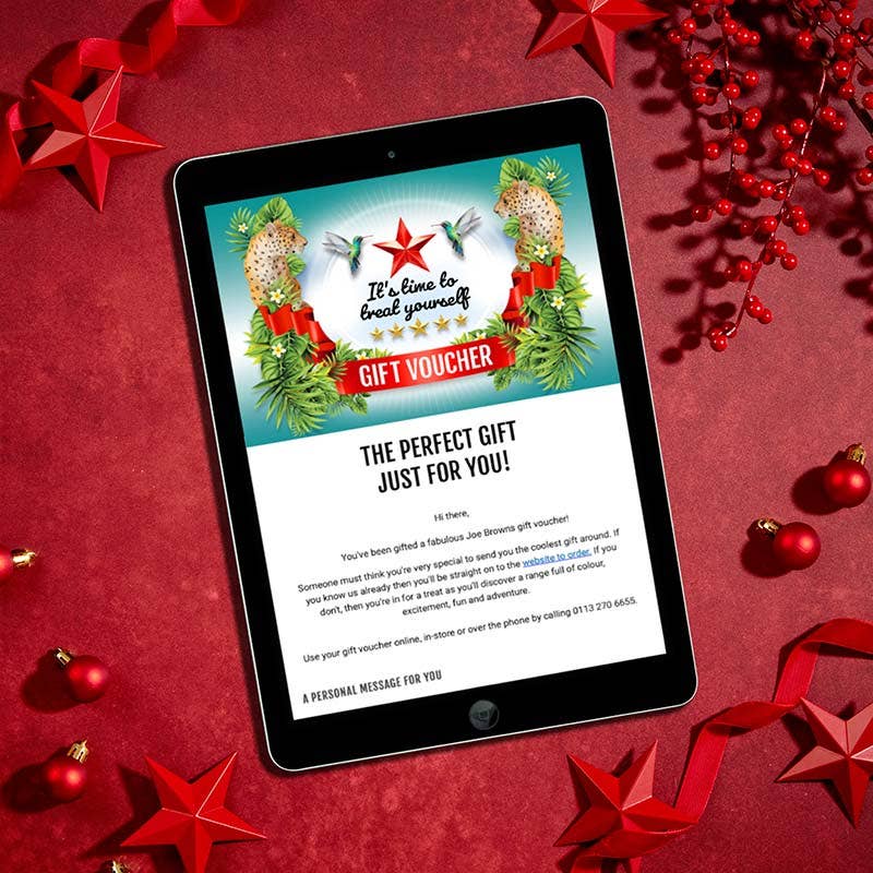 Joe Browns Email Gift Vouchers