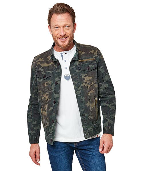 Camo Western Biker Jacket