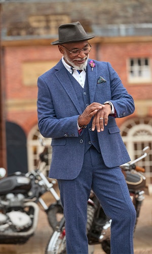 Men's Heringbone Suit