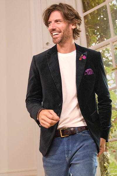 Graphic T-Shirt and Blazer
