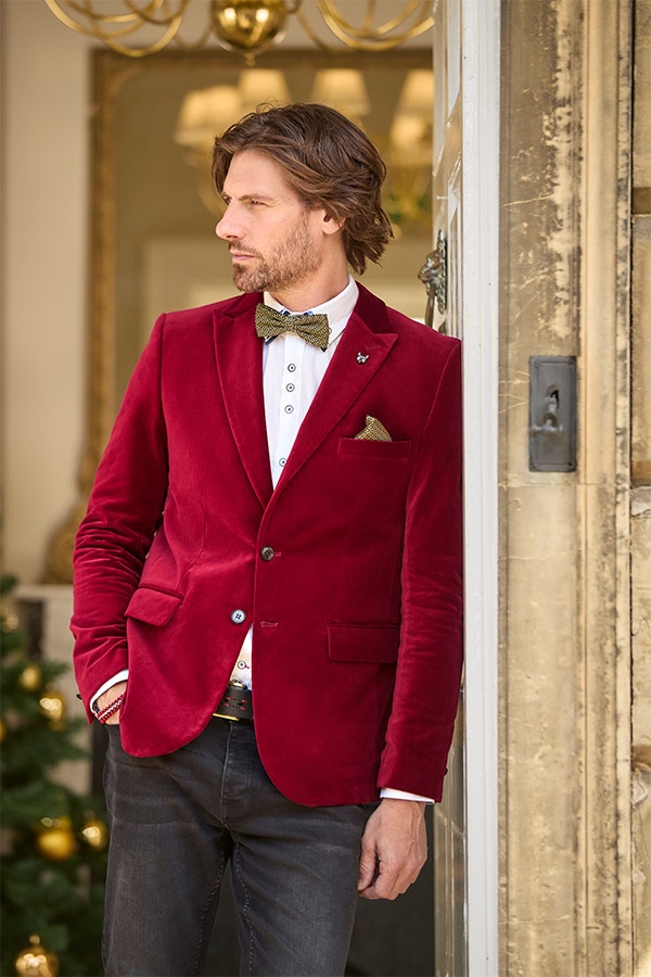 Red Velvet Blazer