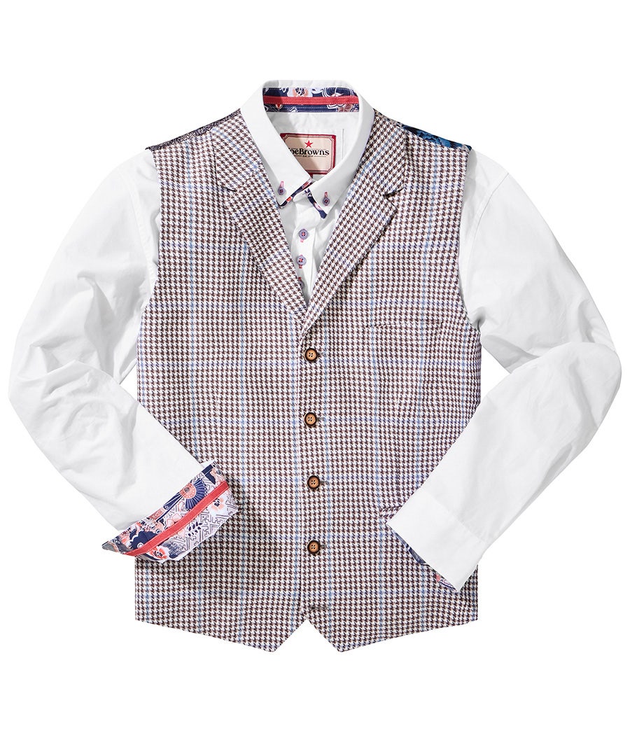 Summer Dogstooth Waistcoat