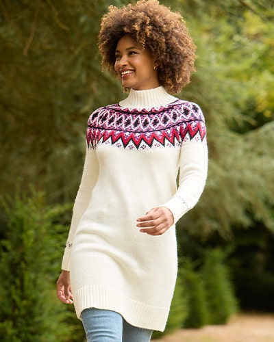 Knitted Jumper Dress for Christmas