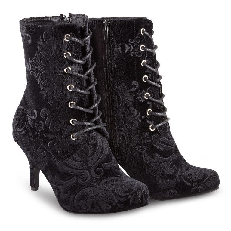 Black Velvet Boot