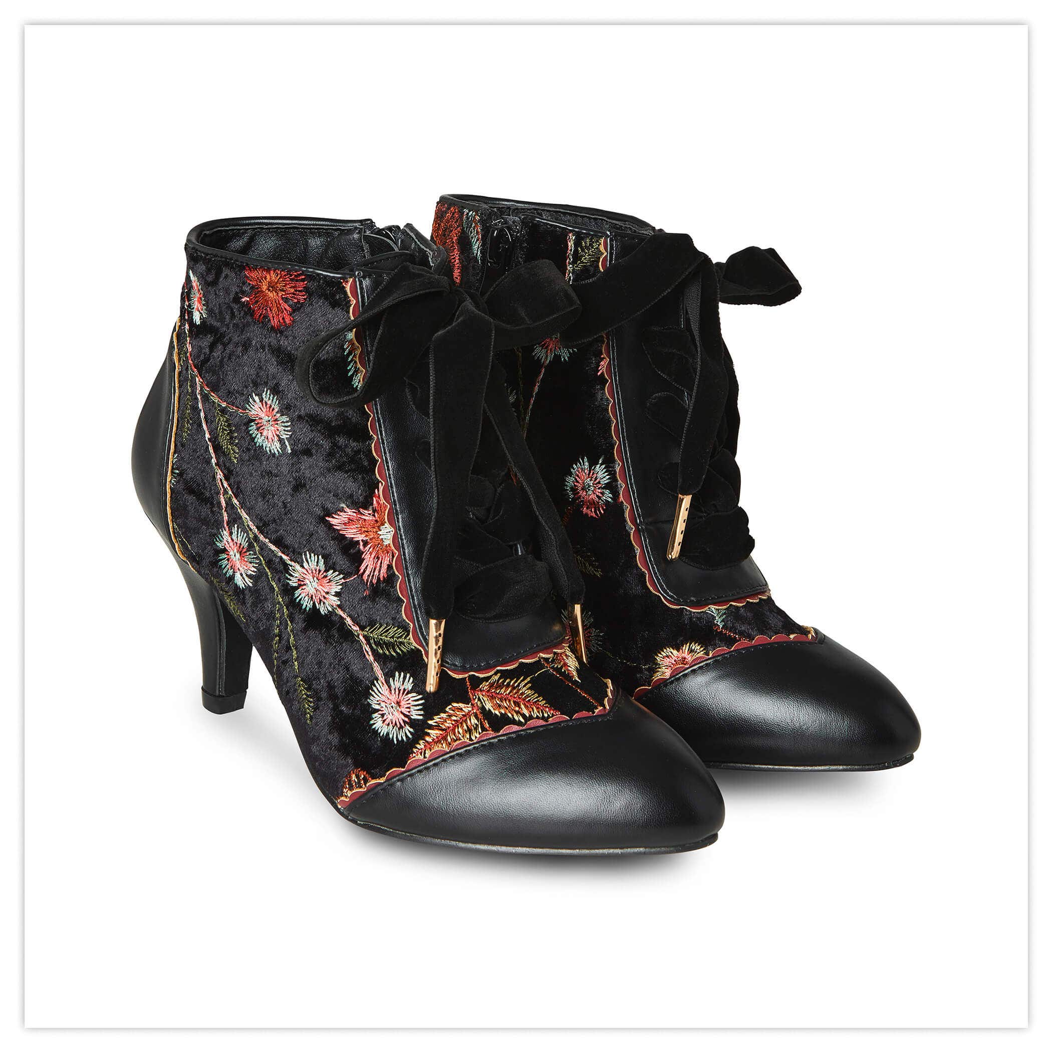 Wild Side Embroidered Bootees