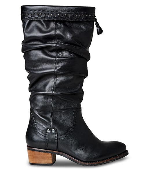 Be creative slouch leather boots