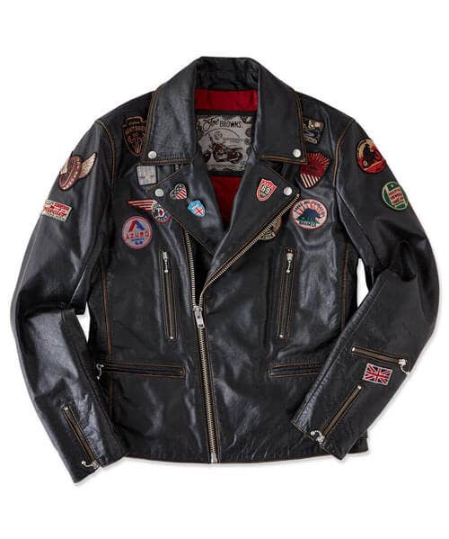 Badged Up Biker Leather