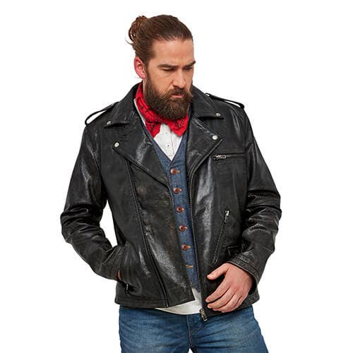 men's leather jacket