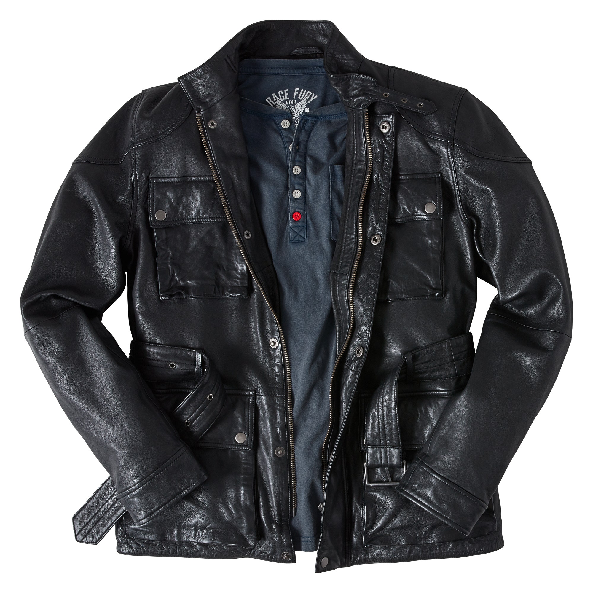 Perfect Pocket Leather Jacket