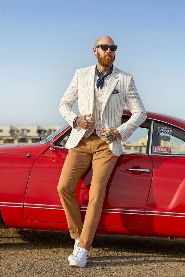 Sensational Stripe Linen Blend Blazer