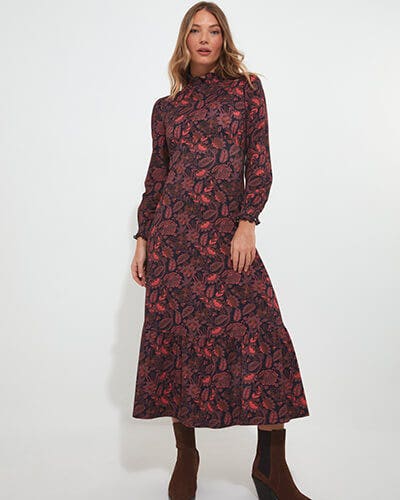 PRIYA PRINTED JERSEY DRESS