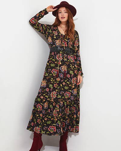ROWENA PRINTED MAXI DRESS