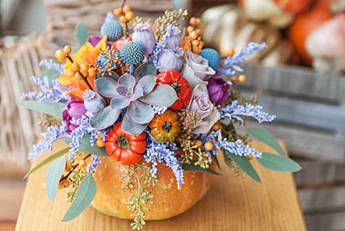 Pumpkin Flower Arrangement