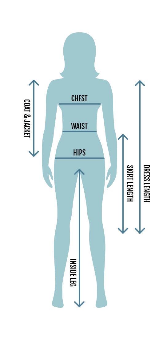 Women's Clothing Size Diagram