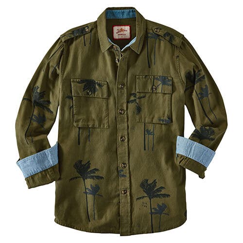 men's khaki shirt