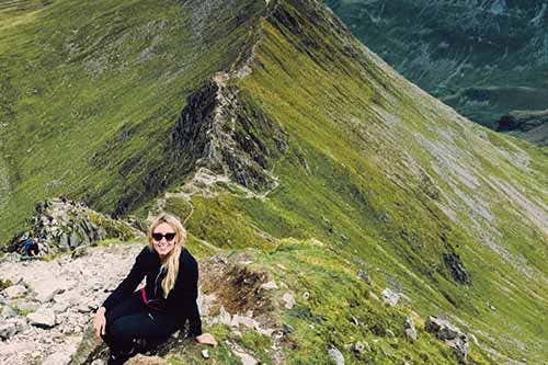 Shannon on Helvellyn