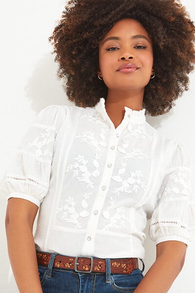 PATSY EMBROIDERED BLOUSE