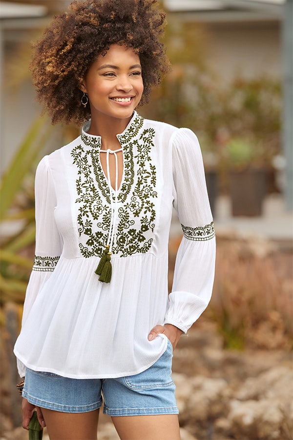 Essential Embroidered Summer Tunic