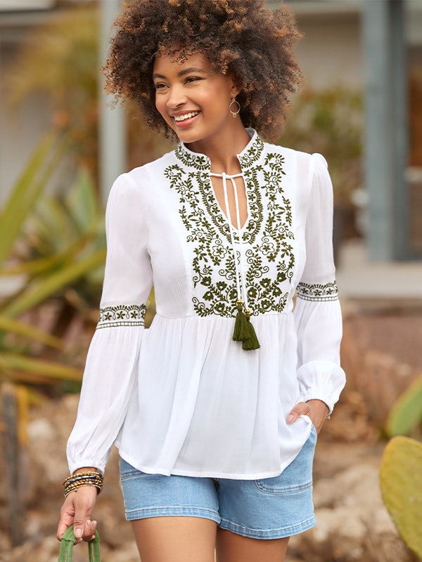 Essential Embroidered Summer Tunic