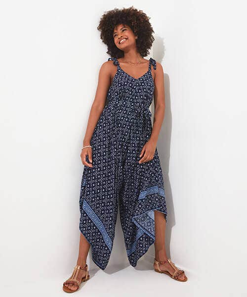 ON THE BEACH OVERSIZED JUMPSUIT