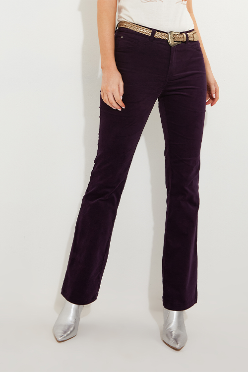 Women's Wide Leg Moleskin Trousers