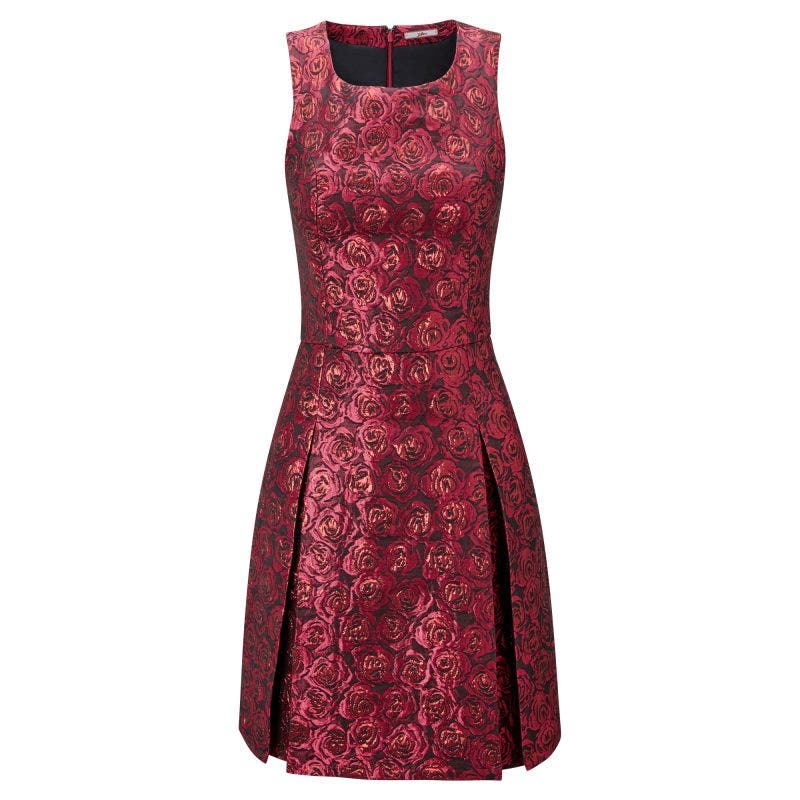 Rose Patterned Party Dress 