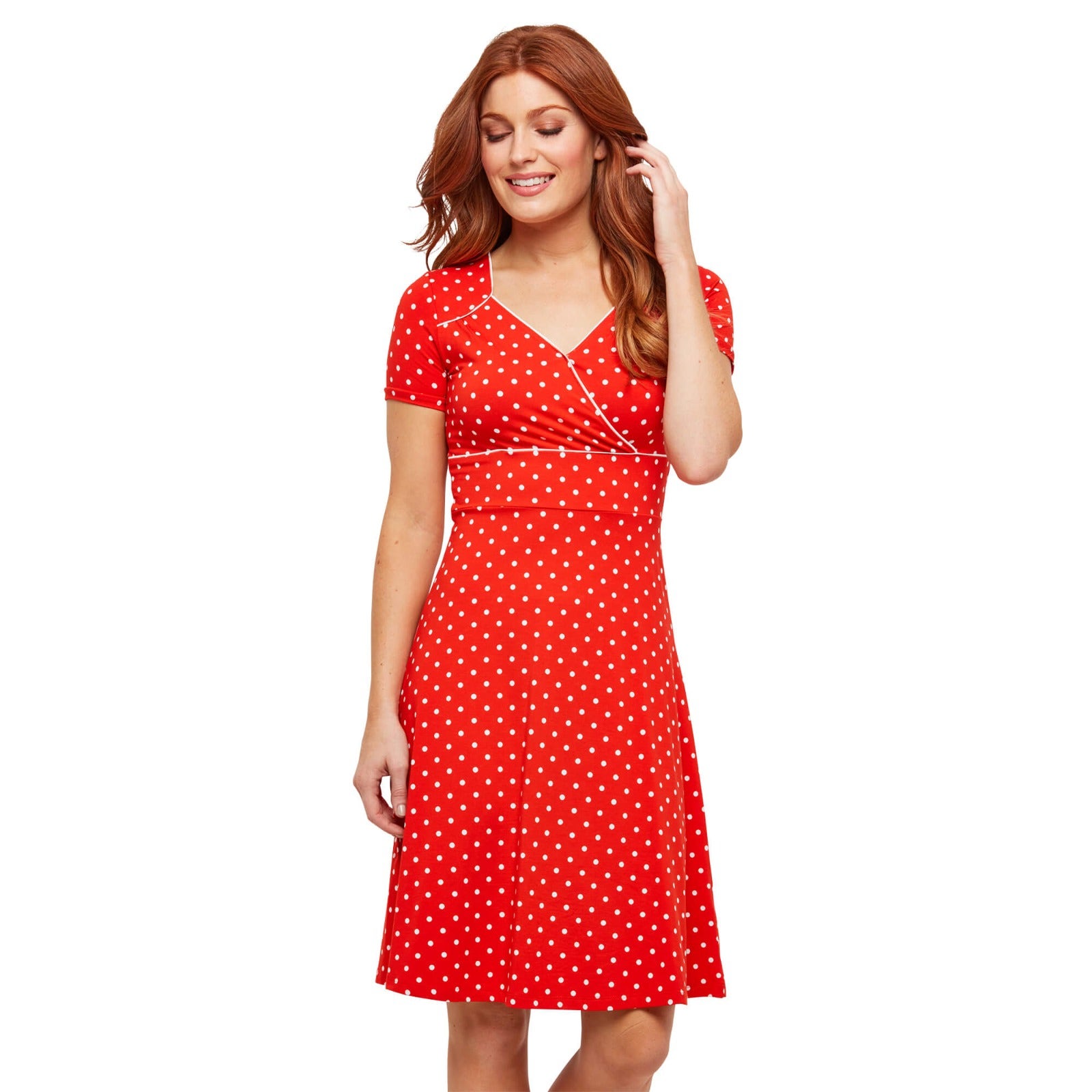 Perfect Polka Dot Jersey Dress 