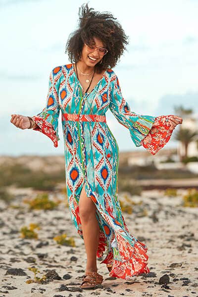 into the sun boho dress