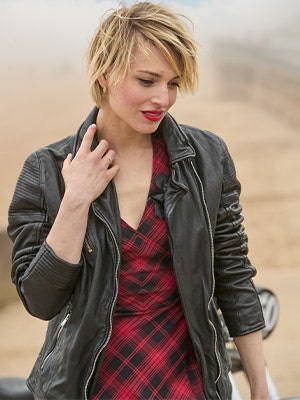 Women's Black Leather Jacket