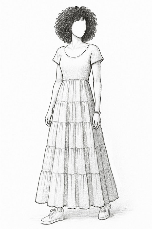 Floral Dresses Illustration