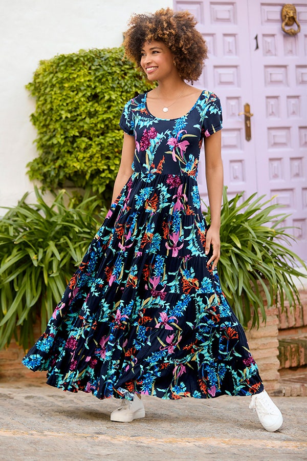 Summer Solstice Crinkle Maxi Dress