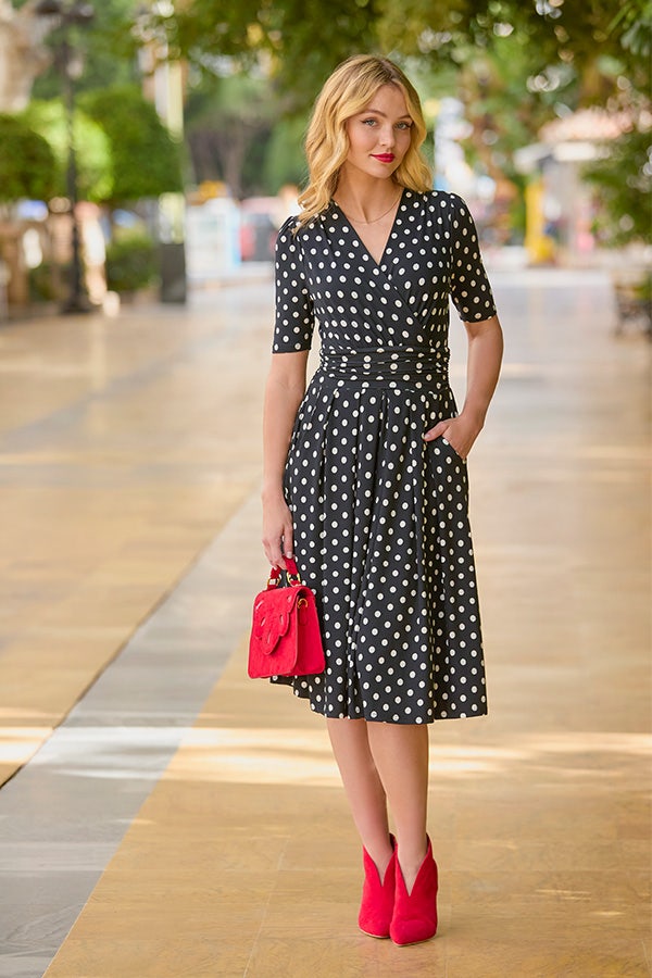 Perfect Polka Dot Stretch Dress