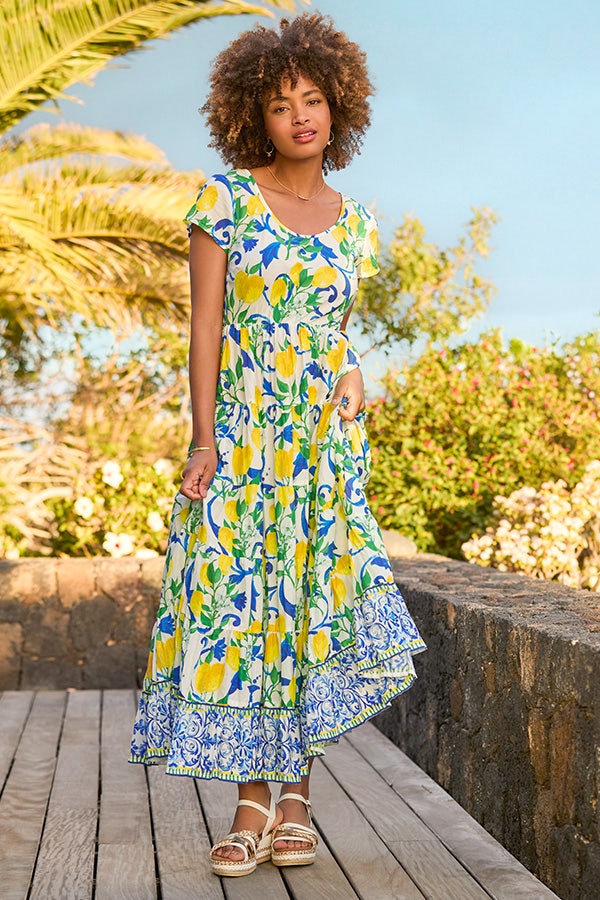 Sicilian Summer Cotton Dress