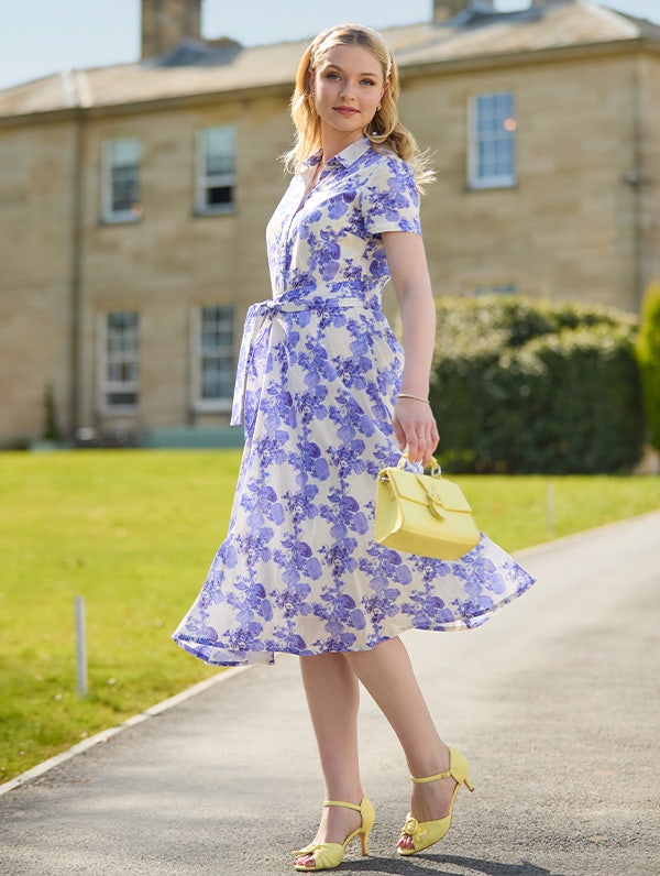 Floral Fancy Shirt Dress