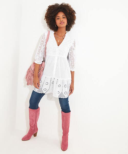 BEAUTIFUL BRODERIE TUNIC