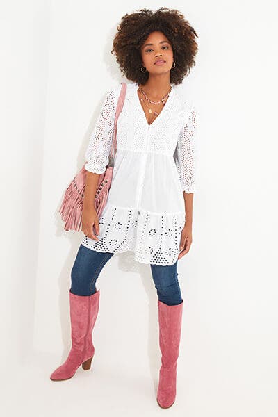 BEAUTIFUL BRODERIE TUNIC