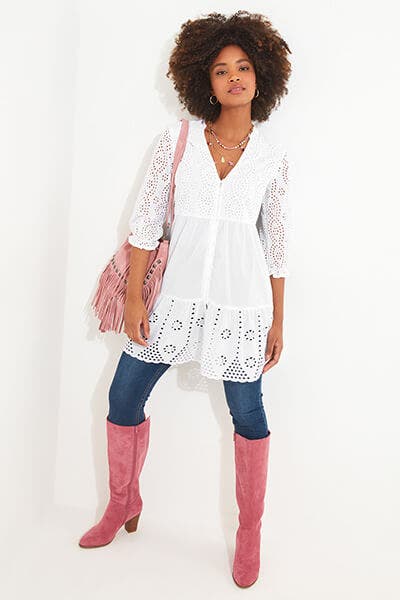 BEAUTIFUL BRODERIE TUNIC