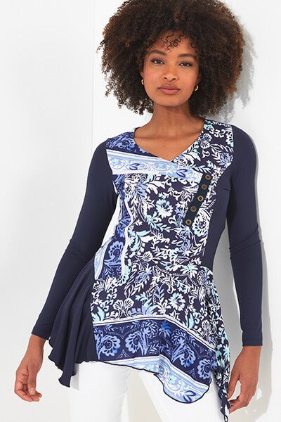 MOROCCAN BLUE TUNIC