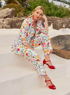 the story behind our fabulous floral suit