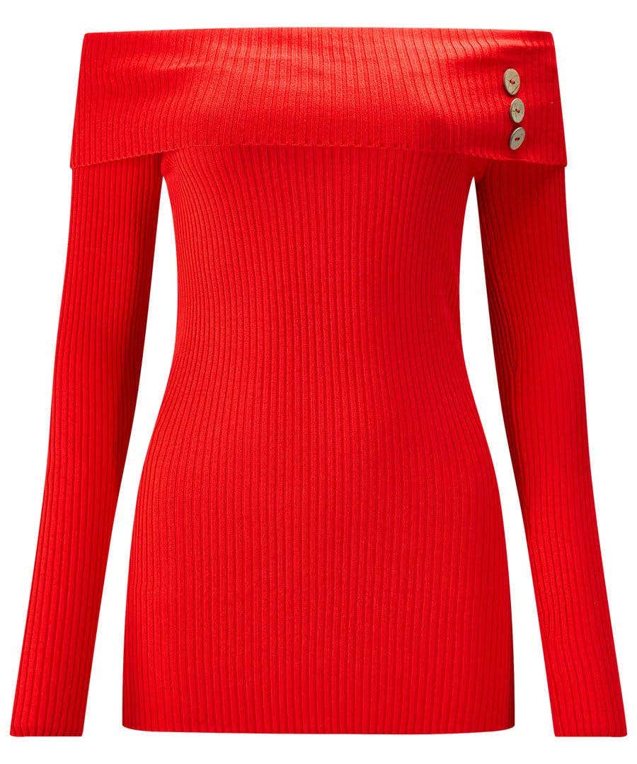 Flattering Ribbed Jumper