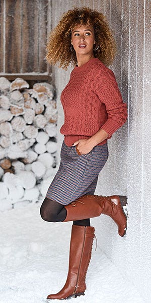 Crew Neck Cable Jumper