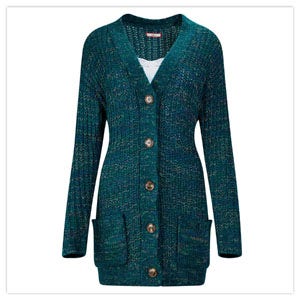 Pops Of Colour Longline Cardigan