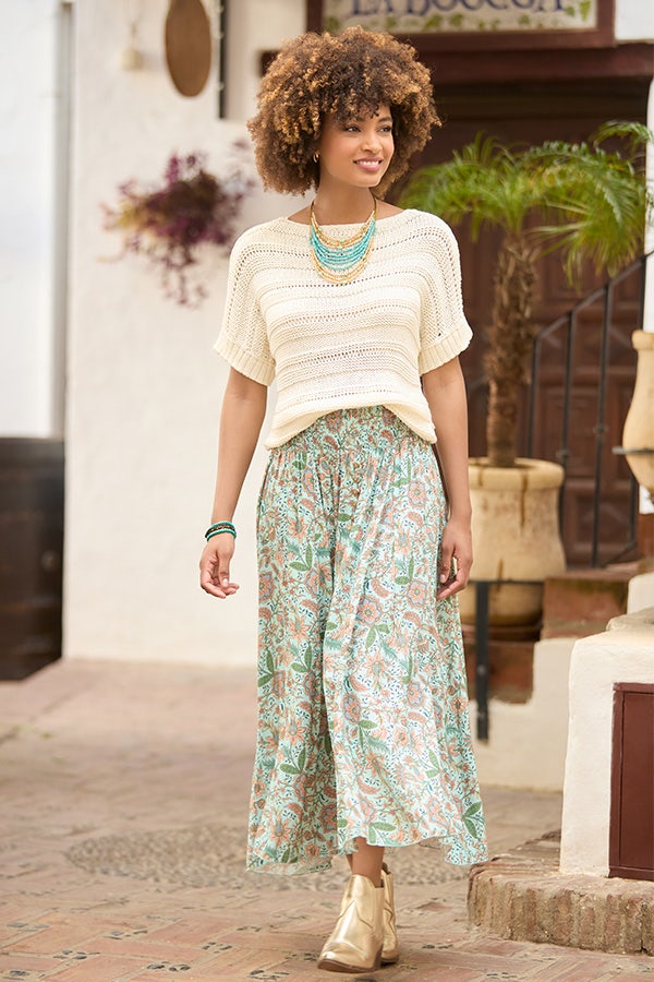Simply Summer Short Sleeve Knitted Jumper