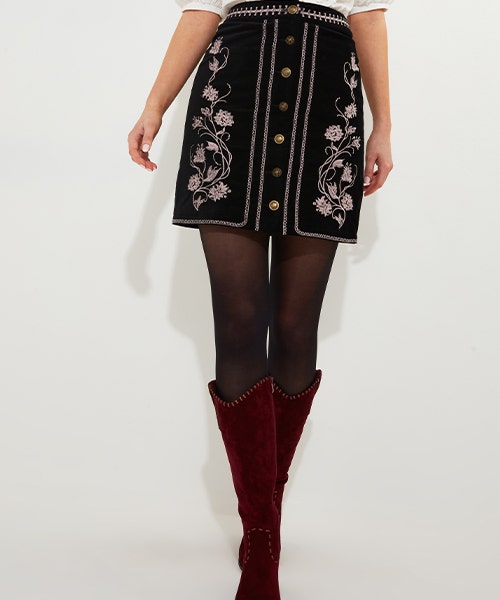 Bridget Jones Skirt and Tights