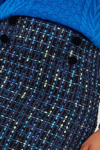 Tweed Skirt Details
